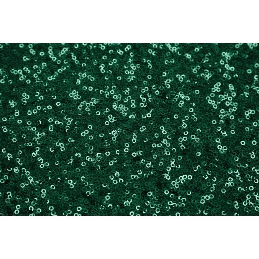 Emerald Green Sequins Fabric Bolt P687