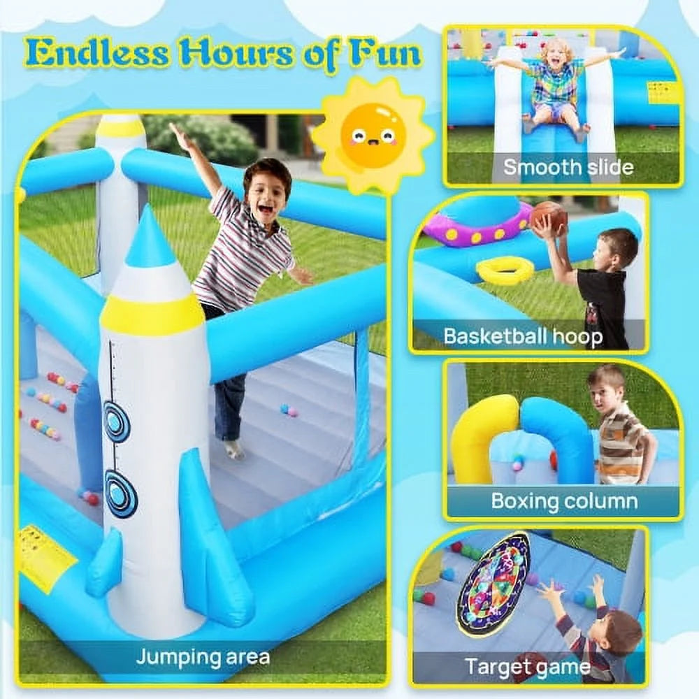 Inflatable Bouncer with Blower - 198" x 180" Play Area - 96" Tall N19330