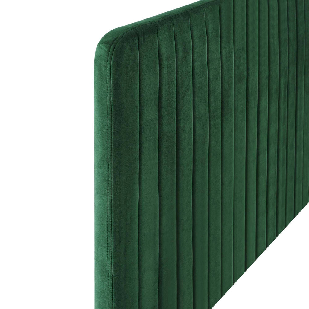 Pink Channel Tufted Performance Velvet King/California King Headboard K88318