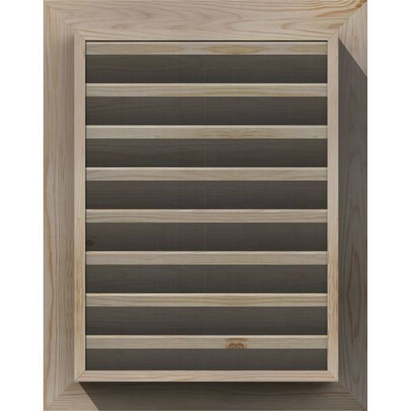 Unfinished Smooth Pine Gable Vent J9252