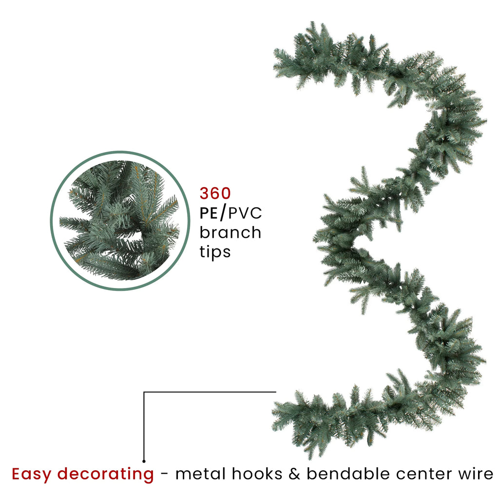 9' x 12" Unlit Artificial Christmas Garland N472