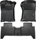 Car Floor Mats for 2018-2021 Tacoma Double Cab Automatic, 1st and 2nd Row K1066