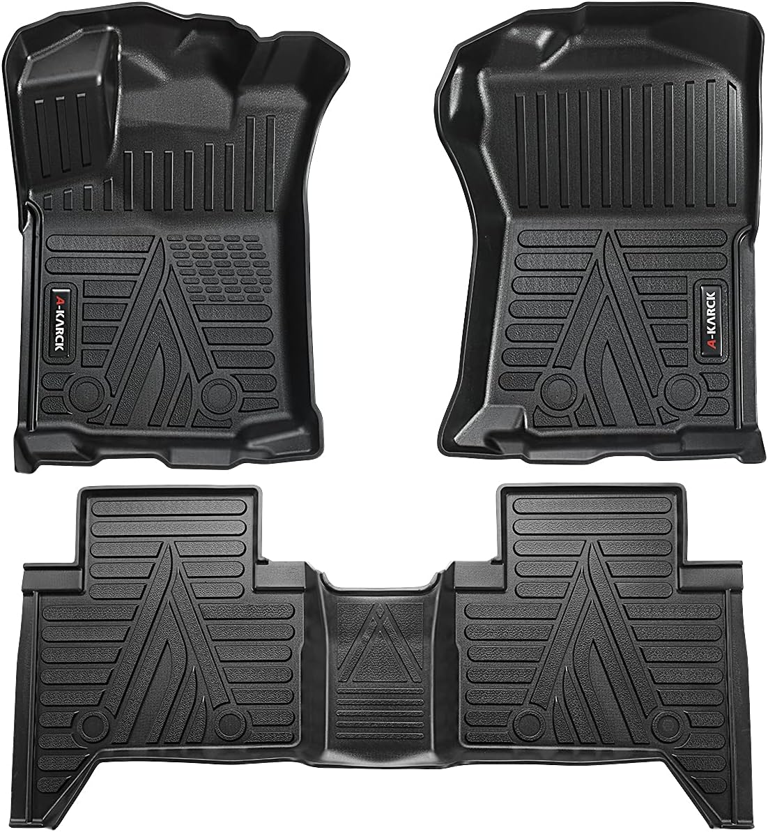 Car Floor Mats for 2018-2021 Tacoma Double Cab Automatic, 1st and 2nd Row K1066