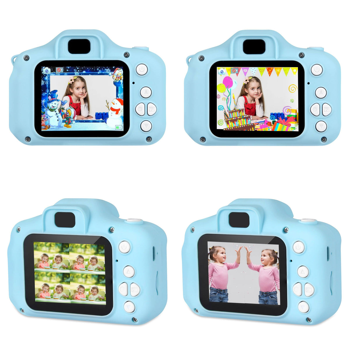 Green 2-Pack 1080p Digital Kids Camera with 32GB SD Card F47943