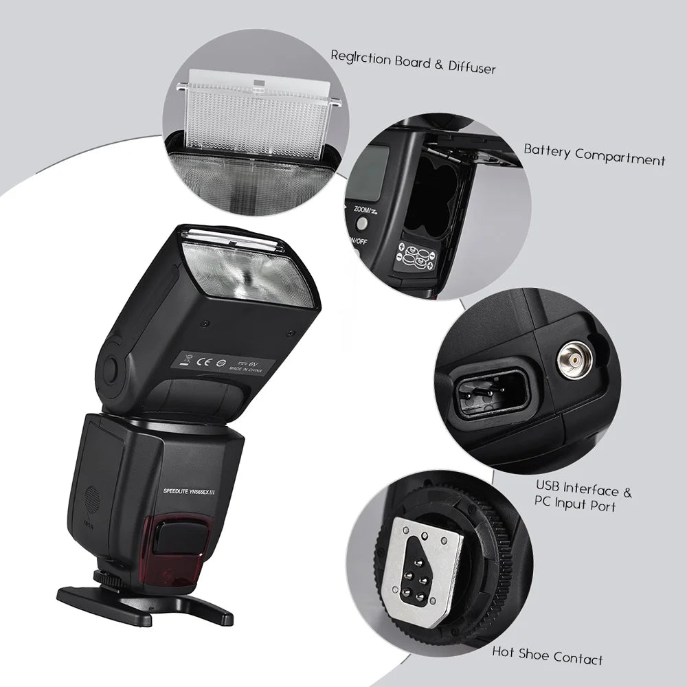 Wireless TTL Slave Flash Speedlite GN58 K88464