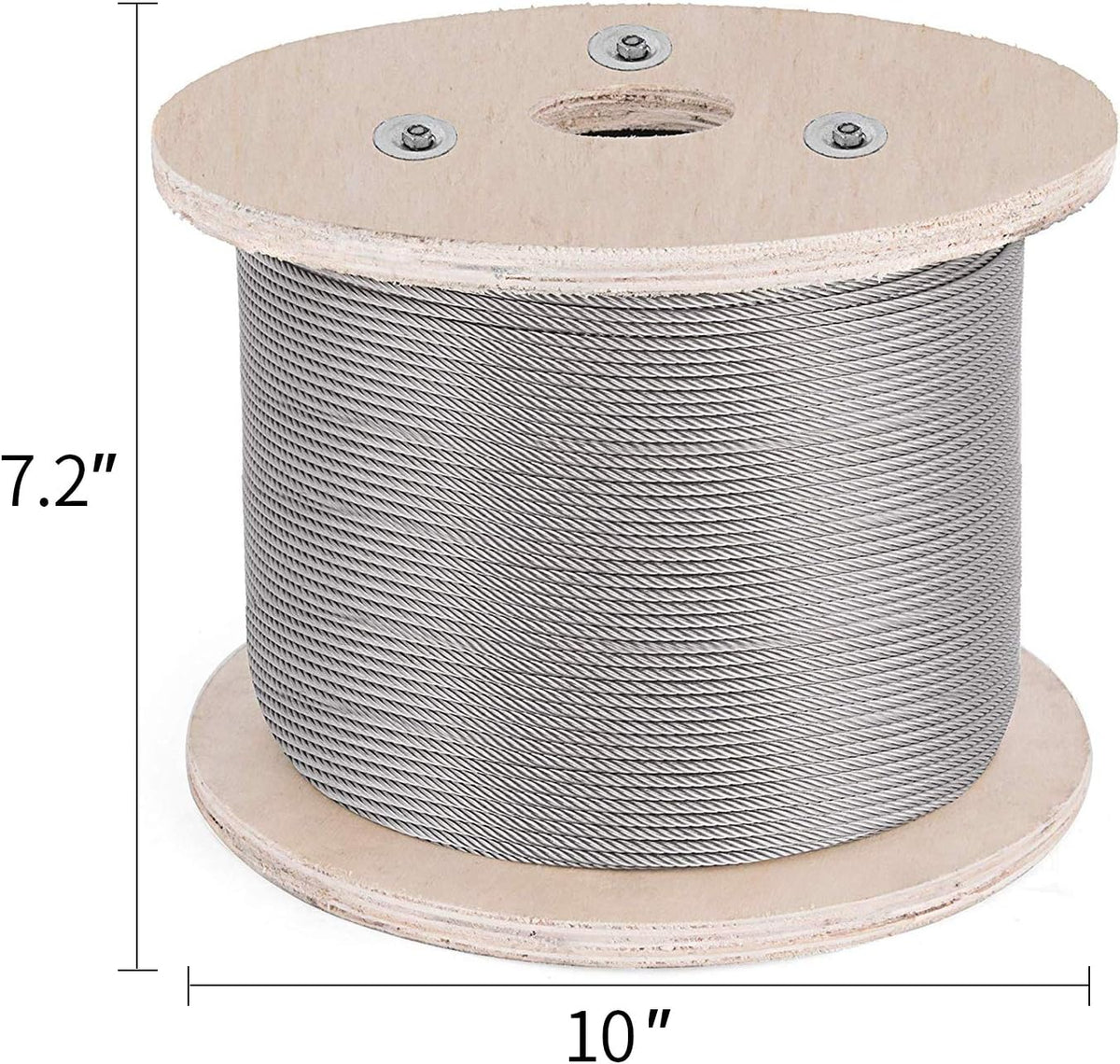 3/16 Inch 7x19 Stainless Steel Aircraft Cable Reel 500FT T316 Wire Rope J50990