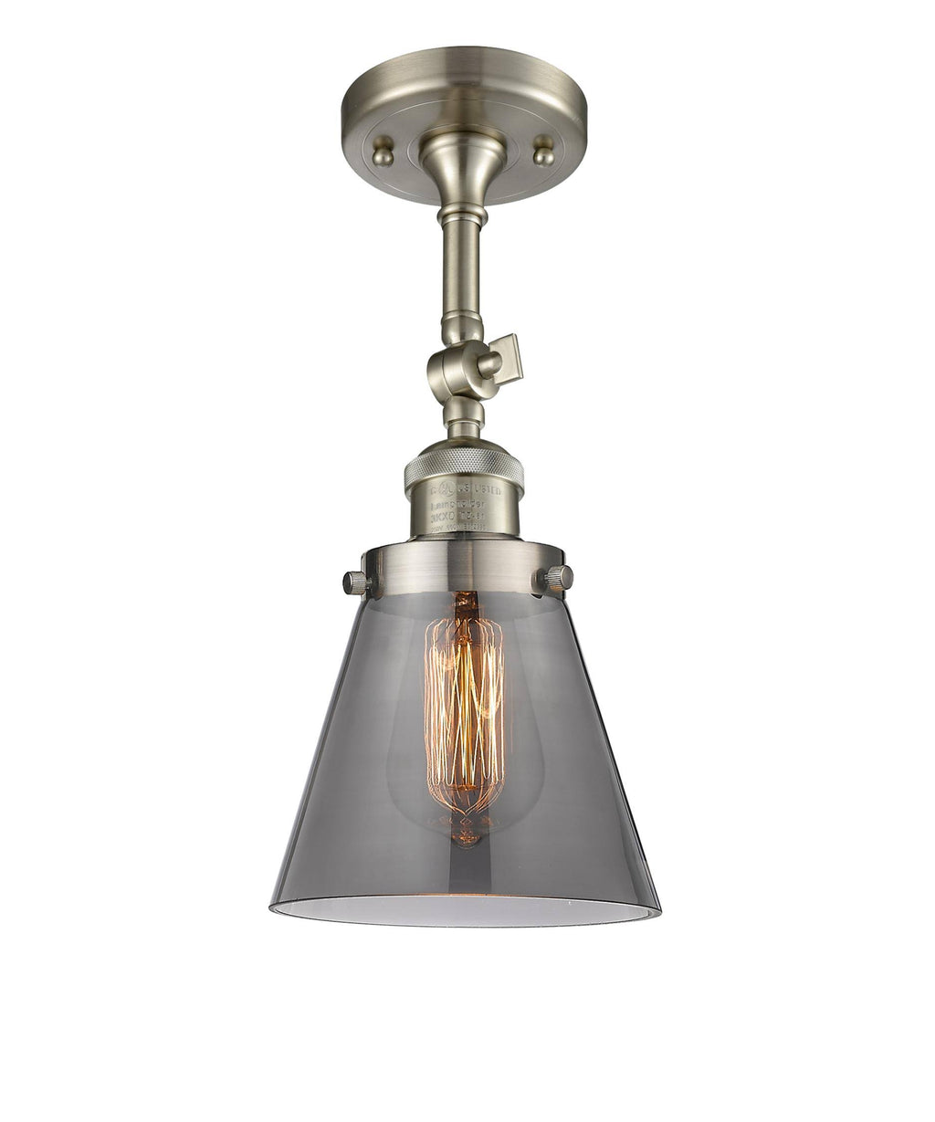 Small Cone 1 Light Semi Flush Mount Q7408