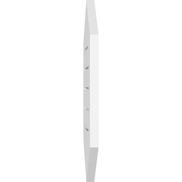 24x22W x 38x22H Vertical Peaked Surface Mount PVC Gable Vent 9/12 Pitch J635673