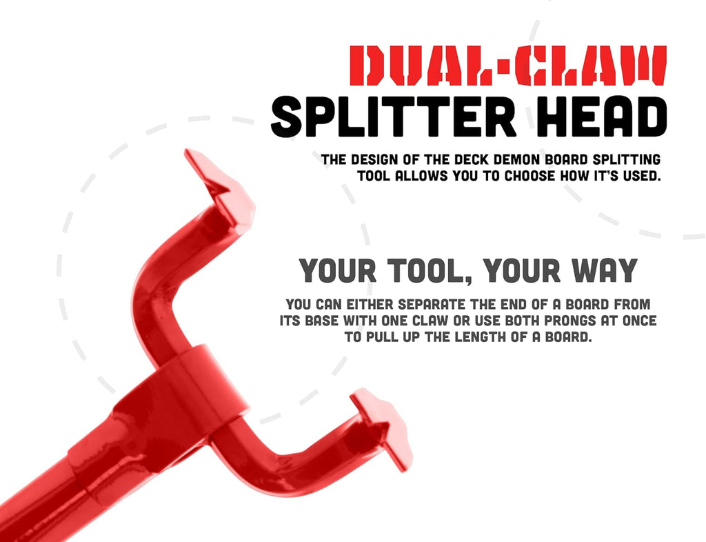 Red Steel Pallet Buster Deck Wrecker Tool, 44 Inch Non-Slip Handle, Pack of 2 C498258