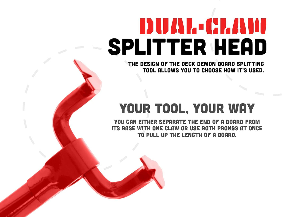 Red Steel Pallet Buster Deck Wrecker Tool, 44 Inch Non-Slip Handle, Pack of 2 C498258