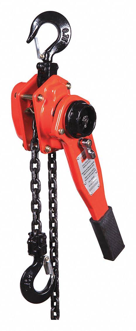 Lever Chain Hoist, 1650 lb, Lift 20 ft. U147192