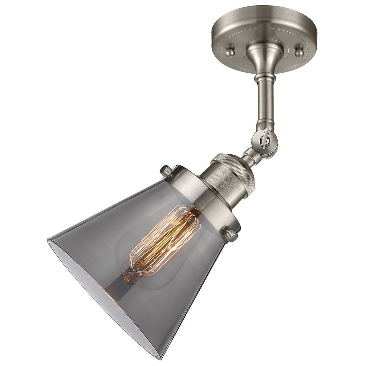 Small Cone 1 Light Semi Flush Mount Q7408