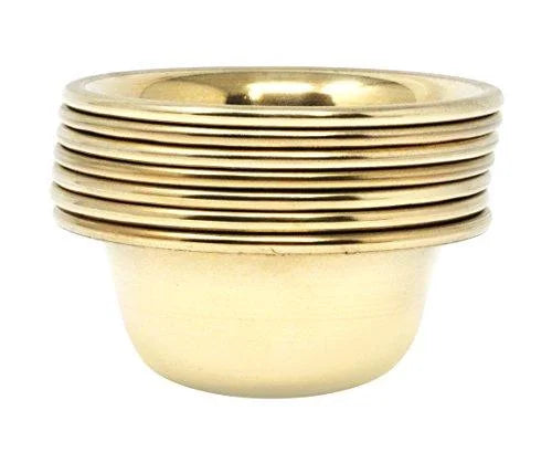 Set of 7 Copper Brass Offering Bowls G318