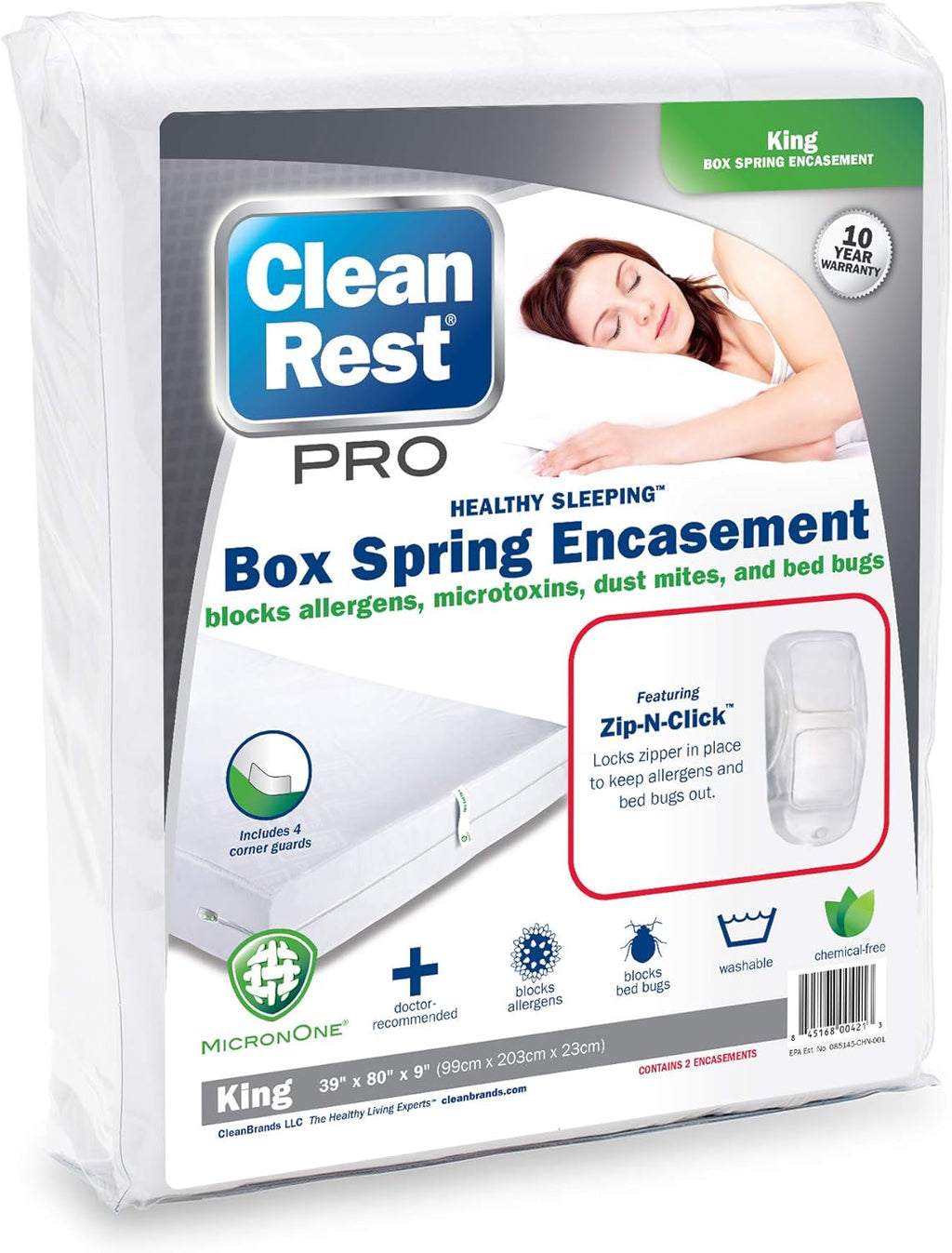 Zippered Box Spring Encasement Queen S222