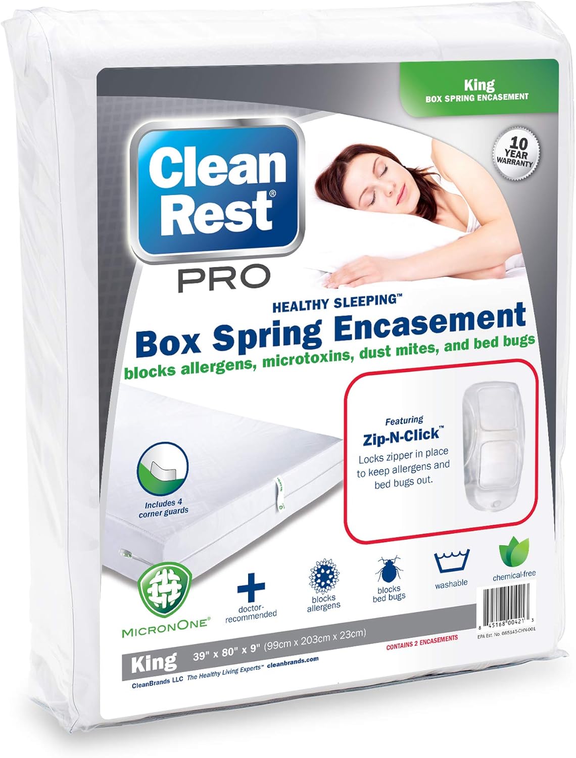 Zippered Box Spring Encasement Queen S222