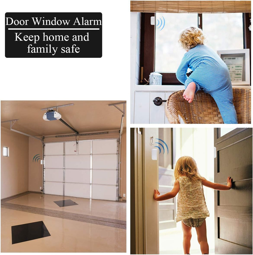 Wireless Door Open Chime with 3 Receiver 3 Magnetic Sensor R206276