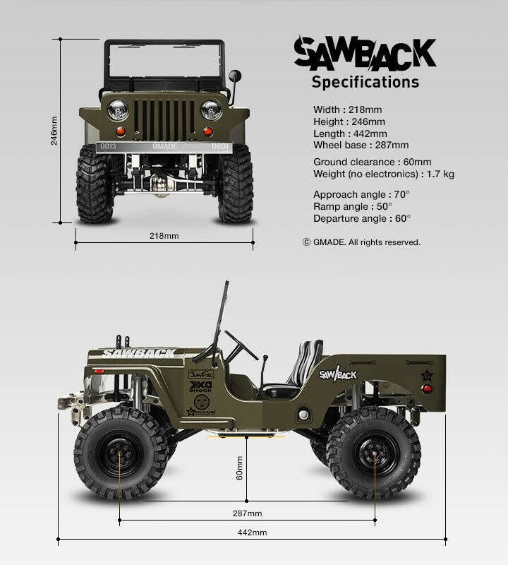 4WD 1/10 Scale Rock Crawler Kit N676