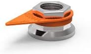 Orange 33mm Wheel Nut Indicator, QTY 100 C892