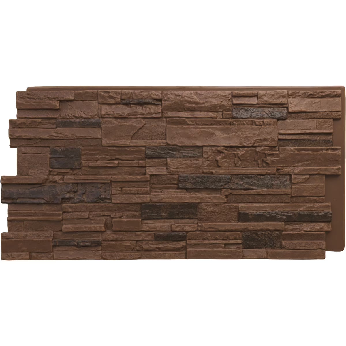 Canyon Brown Faux Stone Siding Panel H386081
