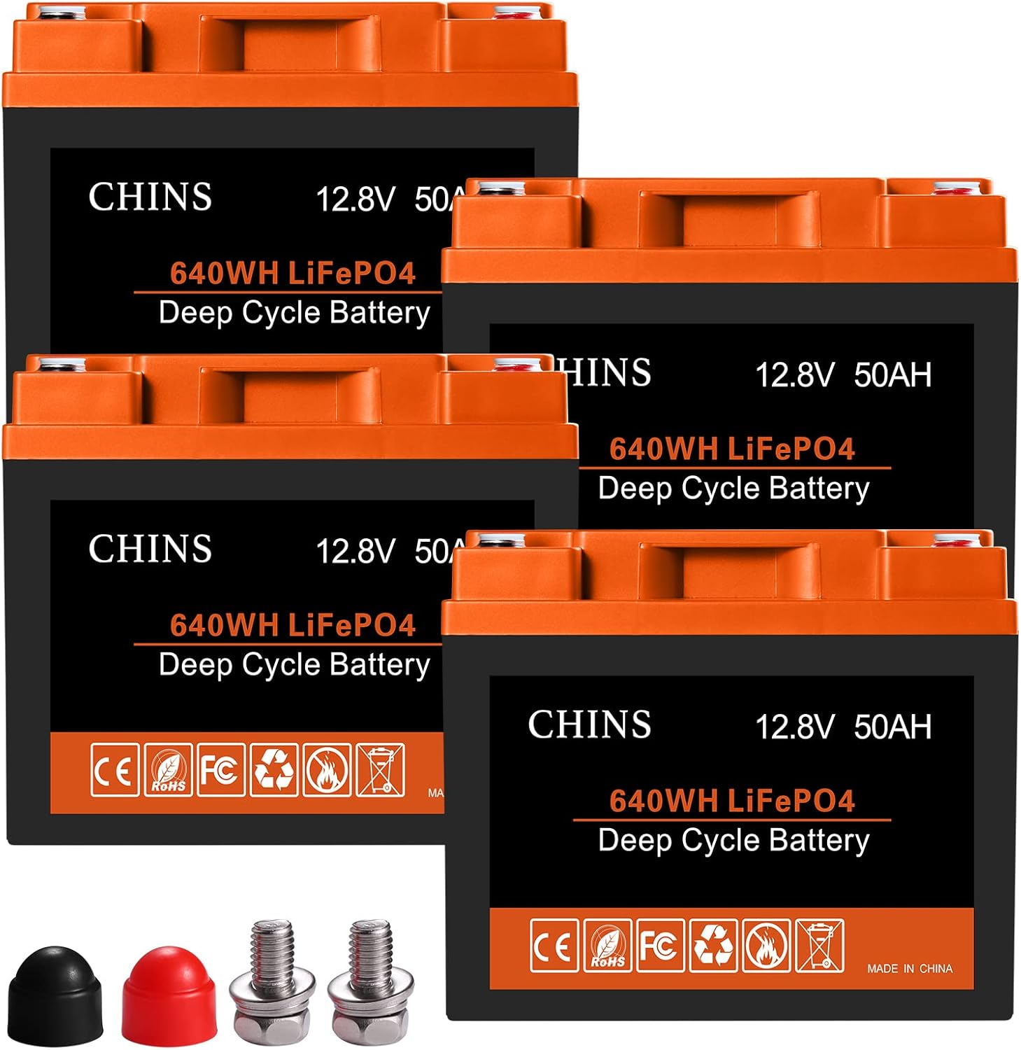 12V 100AH LiFePO4 Lithium Battery with Built-in 100A BMS F8291