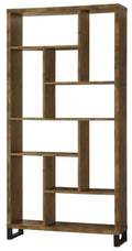 Industrial Bookcase in Antique Nutmeg Finish X506543
