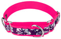 Purple Hawaiian Martingale Dog Collar, 1 1/2 inch, Large R4925