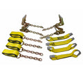 18 FT Ratchet Tie Down Straps with Chain Extension, Working Load Limit 3333 LB F652
