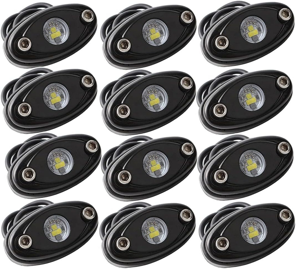 White 30PCS LED Rock Lights for Trucks Boat Car ATV UTV SUV R23998