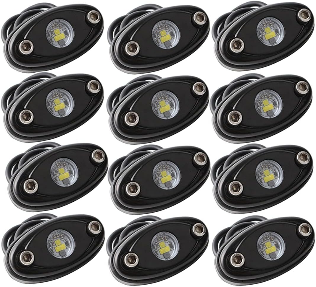 White 30PCS LED Rock Lights for Trucks Boat Car ATV UTV SUV R23998