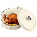 6 Quart Enameled Cast Iron Dutch Oven with Lid (Dark Blue) A440