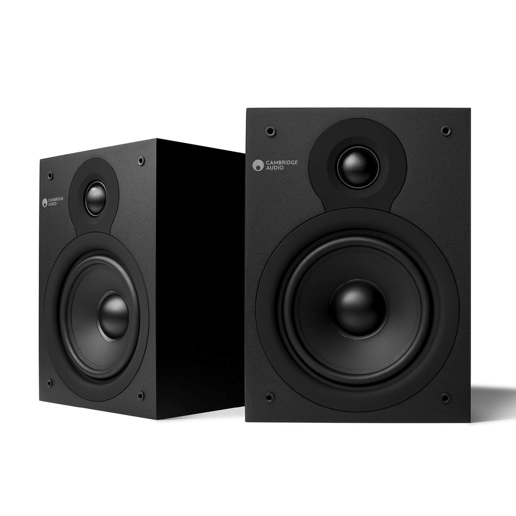 Matte Black Bookshelf Speakers E8318