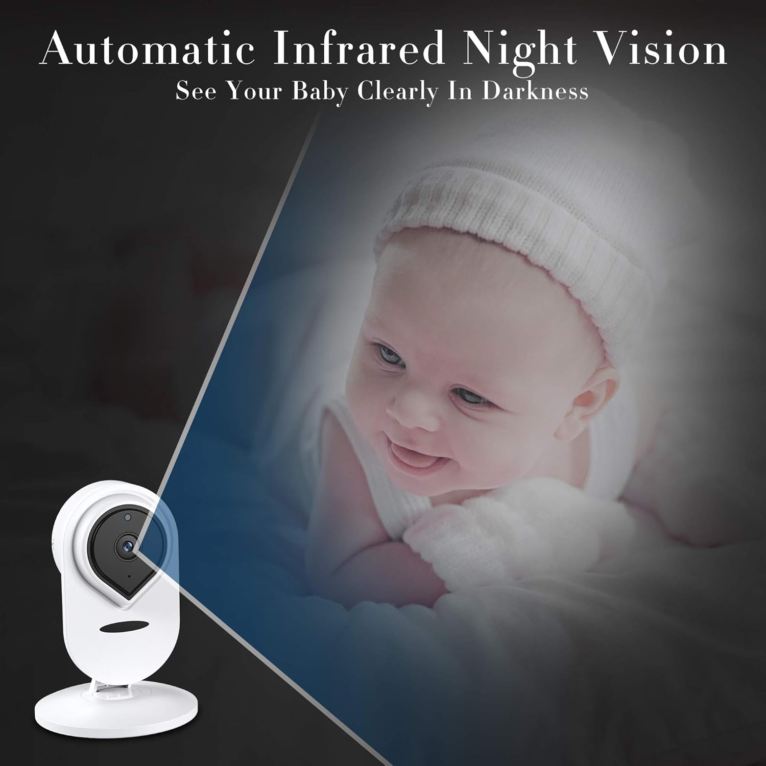 4.3 1080P HD Split-Screen Video Baby Monitor with 2 Cameras M600162