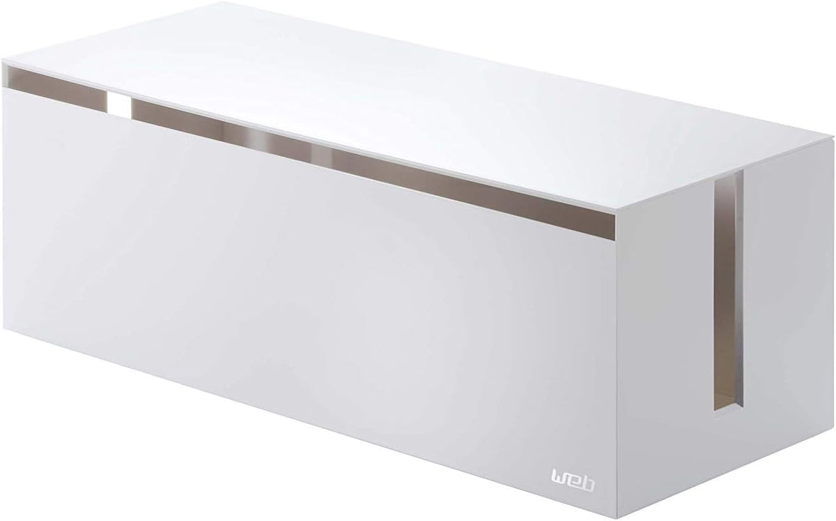 White Cable Box Cord Storage Organizer Y807092