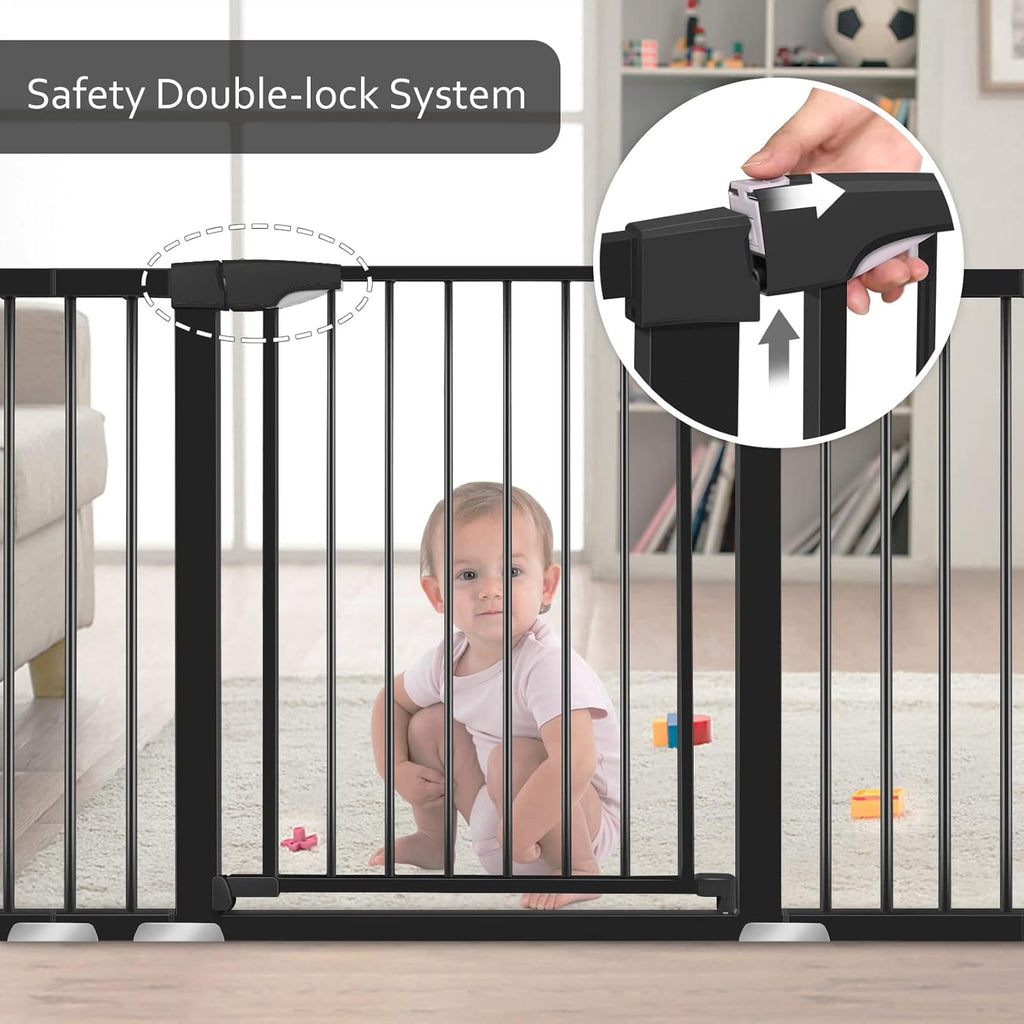 Extra Wide Auto-Close Walk Thru Baby Gate P167