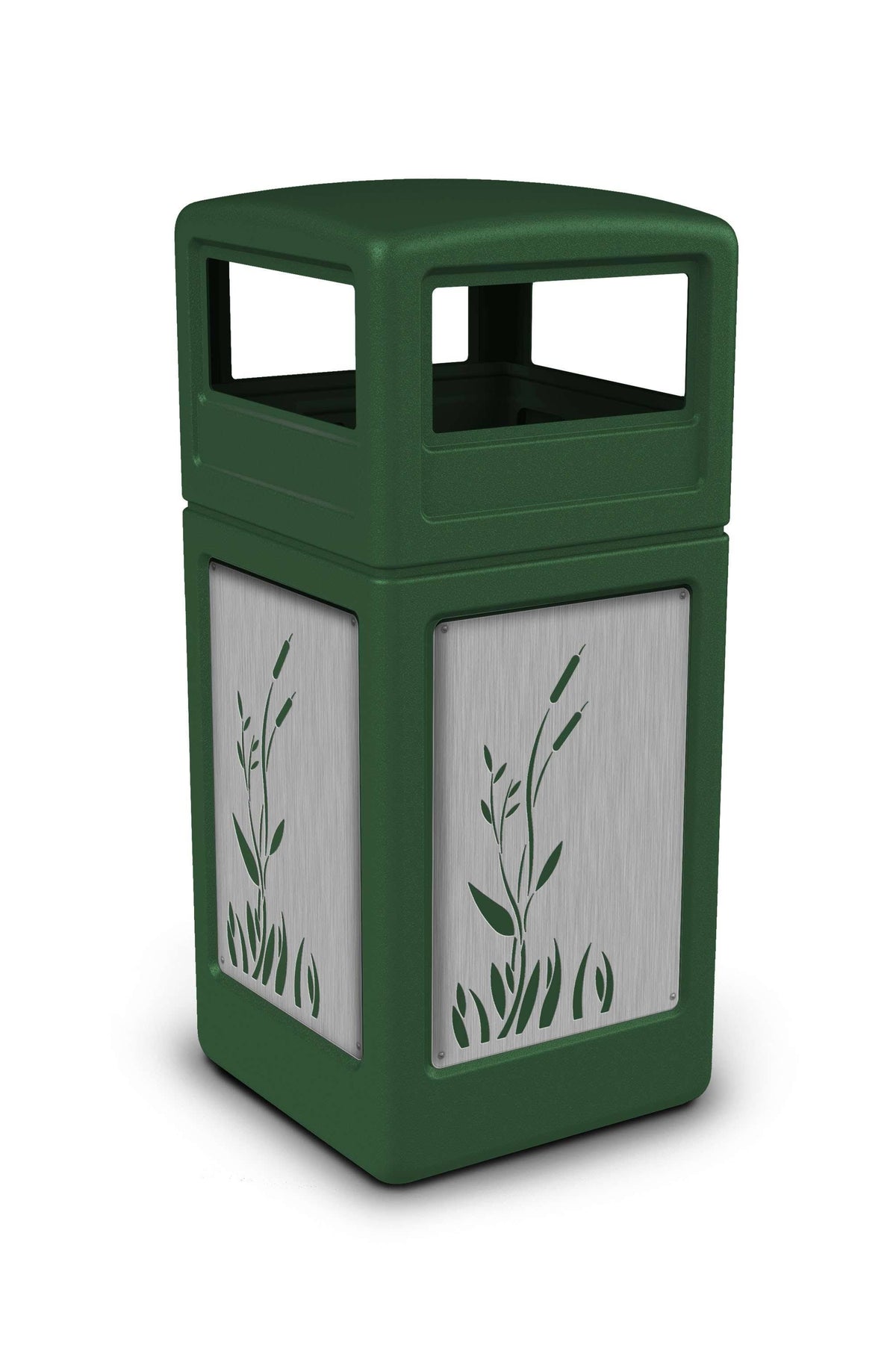 Green 42 Gallon Trash Can J1430