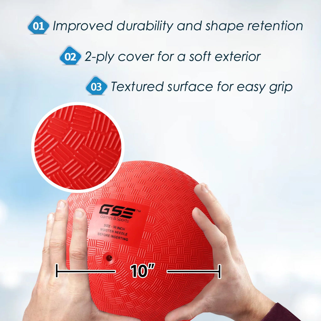 10" Inflatable Playground Balls 4 Pack Multi Color C873650
