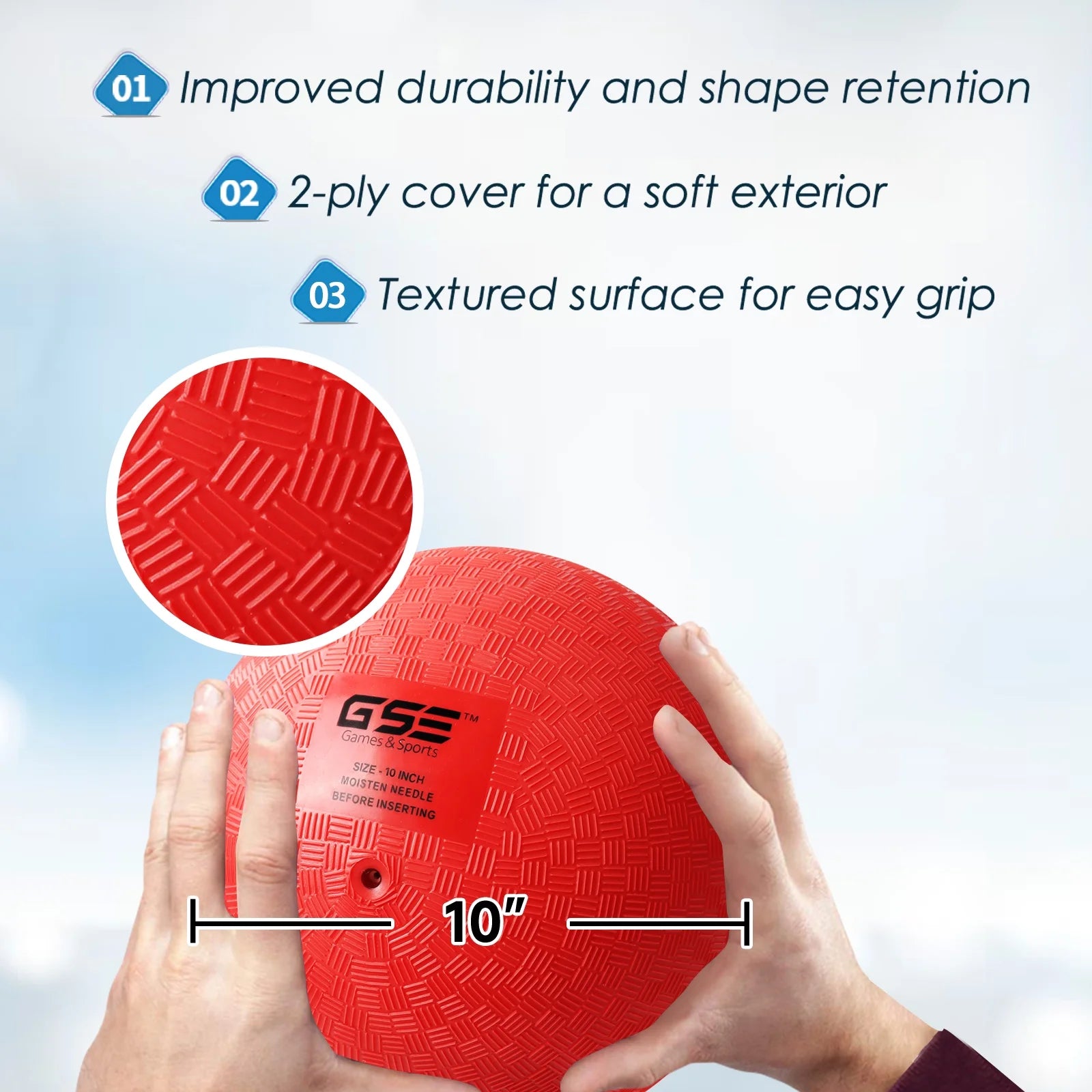 10" Inflatable Playground Balls 4 Pack Multi Color C873650