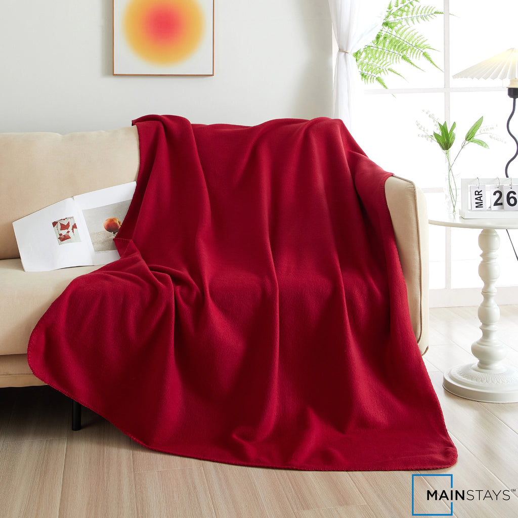 Red Plush Throw Blanket 50" x 60" F705643