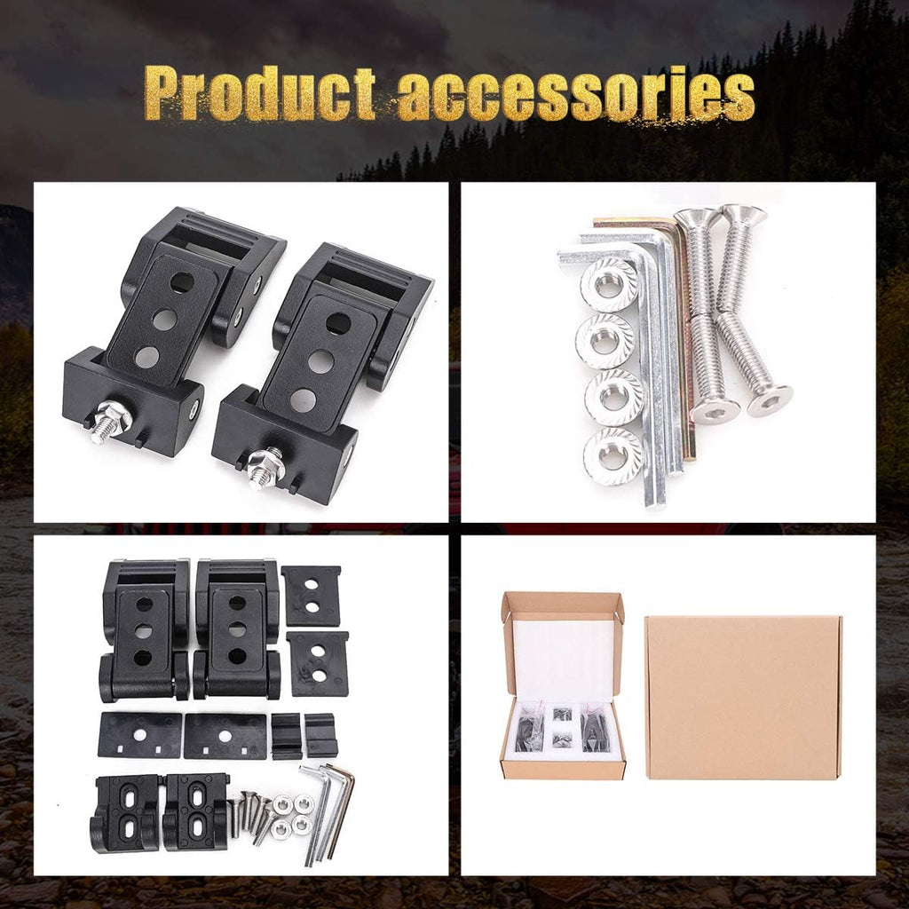 Black Stainless Steel Hood Latch Kit Pack of 2 N811