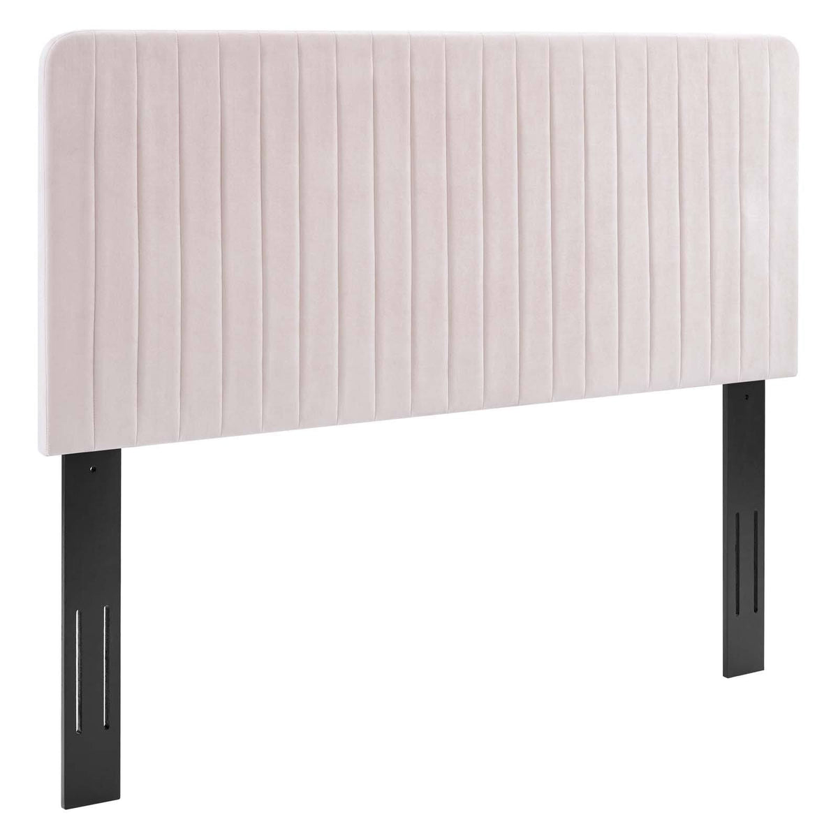 Pink Channel Tufted Performance Velvet King/California King Headboard K88318