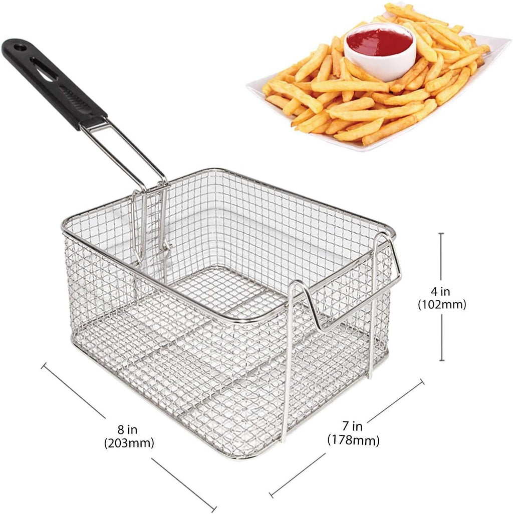 2-Basket Stainless Steel Deep Fryer A63198