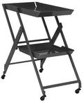 Black Folding Server Cart X66692