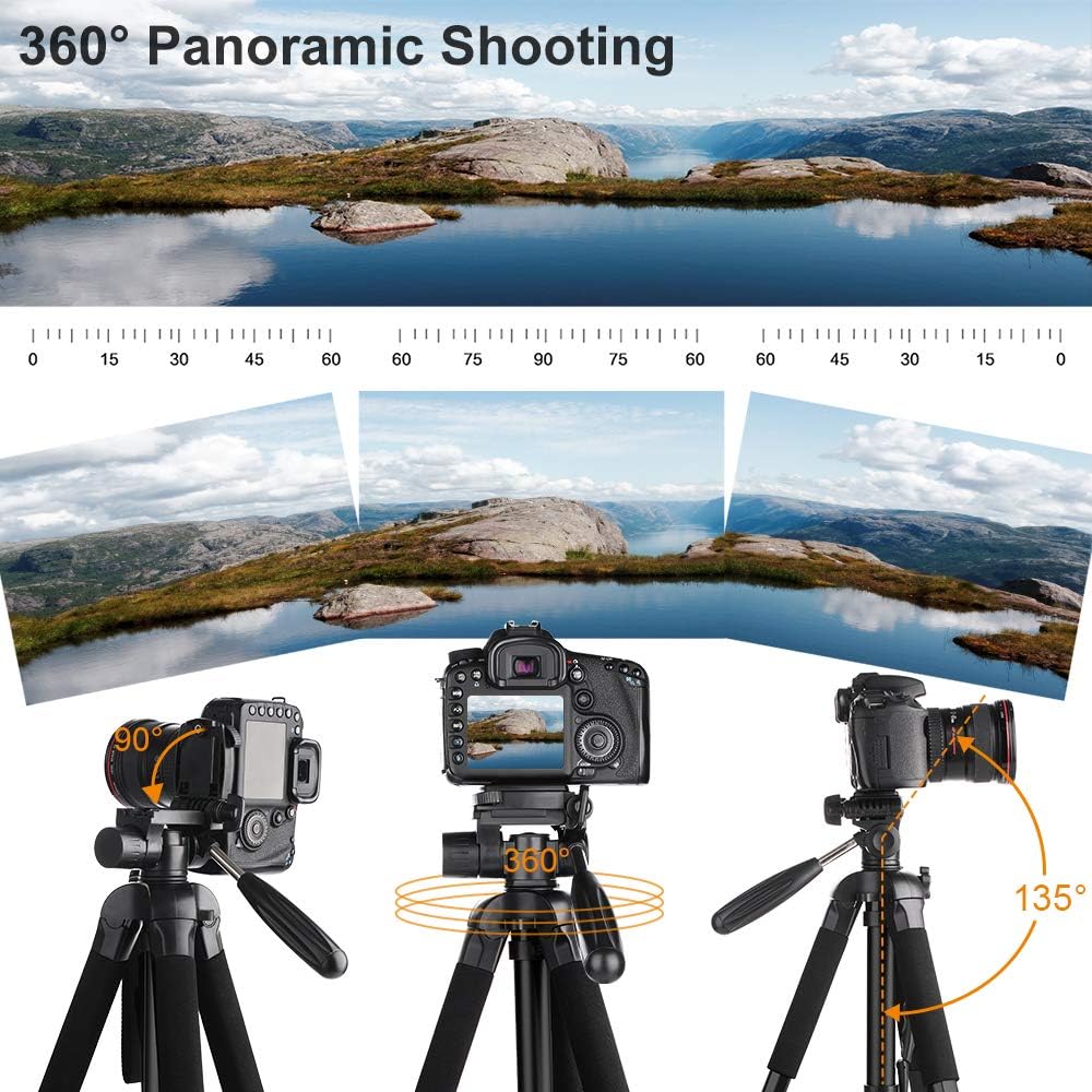 70cm Portable Aluminum Tripod with 3-Way Pan Tilt Head G99993