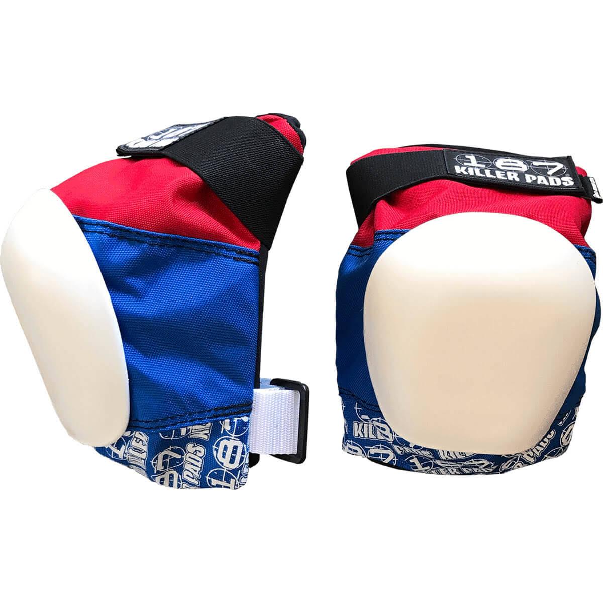 Killer Pads Pro Red / White / Blue Knee Pads - Large B9989