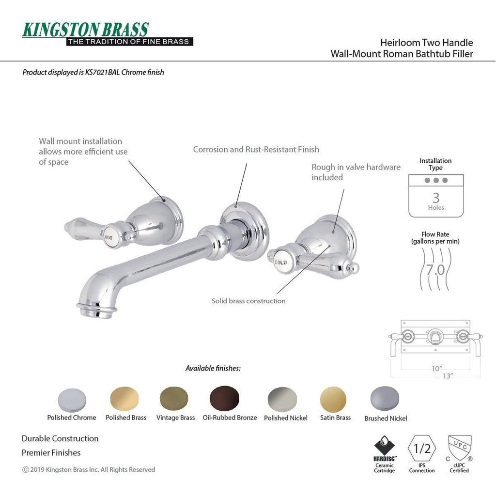 Antique Brass Roman Tub Filler T882918