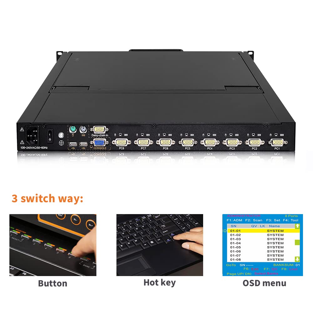 17" LCD Rackmount KVM Console with VGA Switch C352