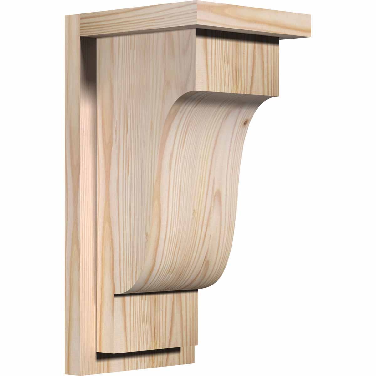 Newport Smooth Corbel with Backplate, Douglas Fir C88997
