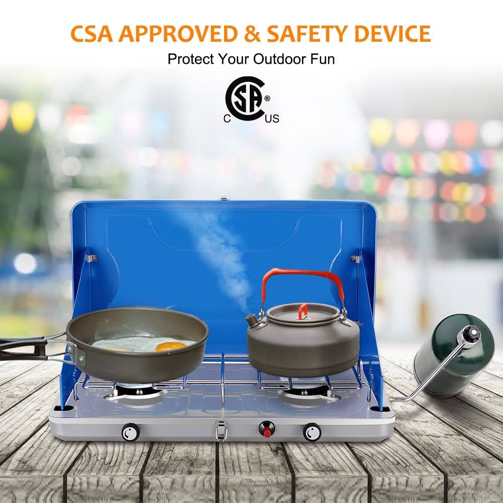 2 Burner Propane Camping Stove 20,000 BTU P684