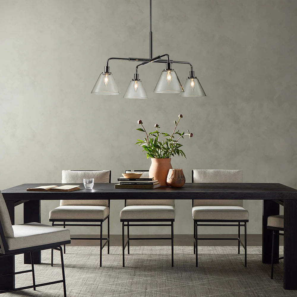 4-Light Dimmable Industrial Chandelier R326340