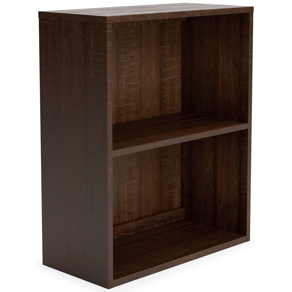 Small Bookcase with 1 Adjustable Shelf, Dark Brown J43416